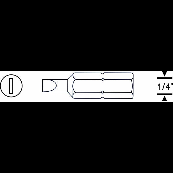 Proscr SCR03105 DÜZ BİTS UÇ SL4.5 25mm