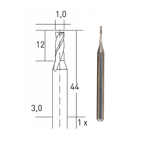 Proxxon 28758 TUNGSTEN KARBÜRLÜ MATKAP VE FREZE UCU 1.0 mm