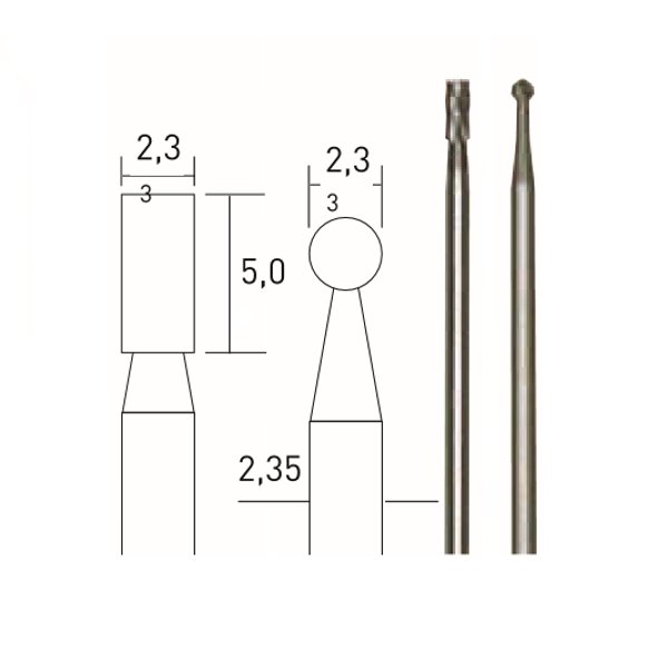 Proxxon 28750 TUNGSTEN KARBÜRLÜ MATKAP VE FREZE UCU 2 Lİ 2.3 mm