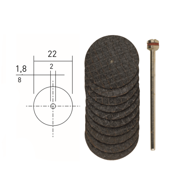 Proxxon 28808 KESME DİSKİ 10 LU 22 mm