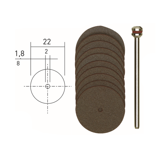 Proxxon 28810 KESME DİSKİ 10 LU 22 mm