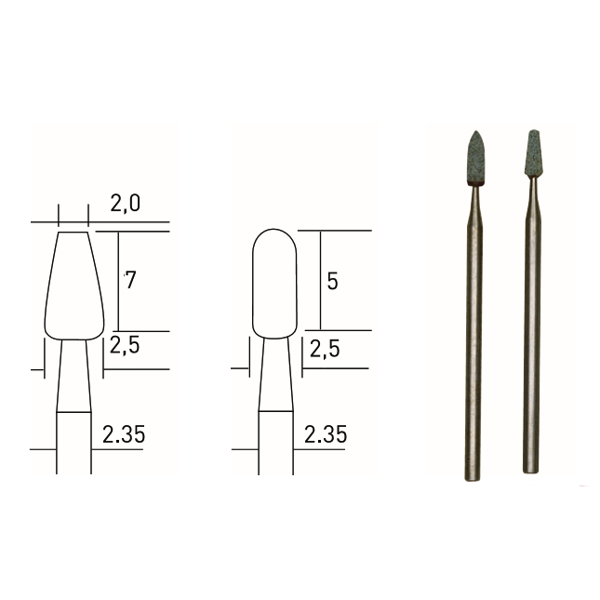 Proxxon 28270 TAŞLAMA UCU 2 Lİ
